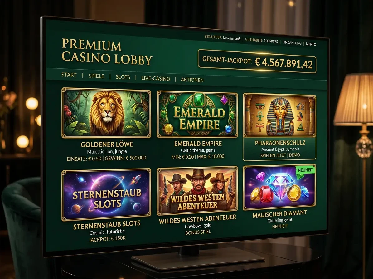 Gorilla — Spielsaal und Angebot
