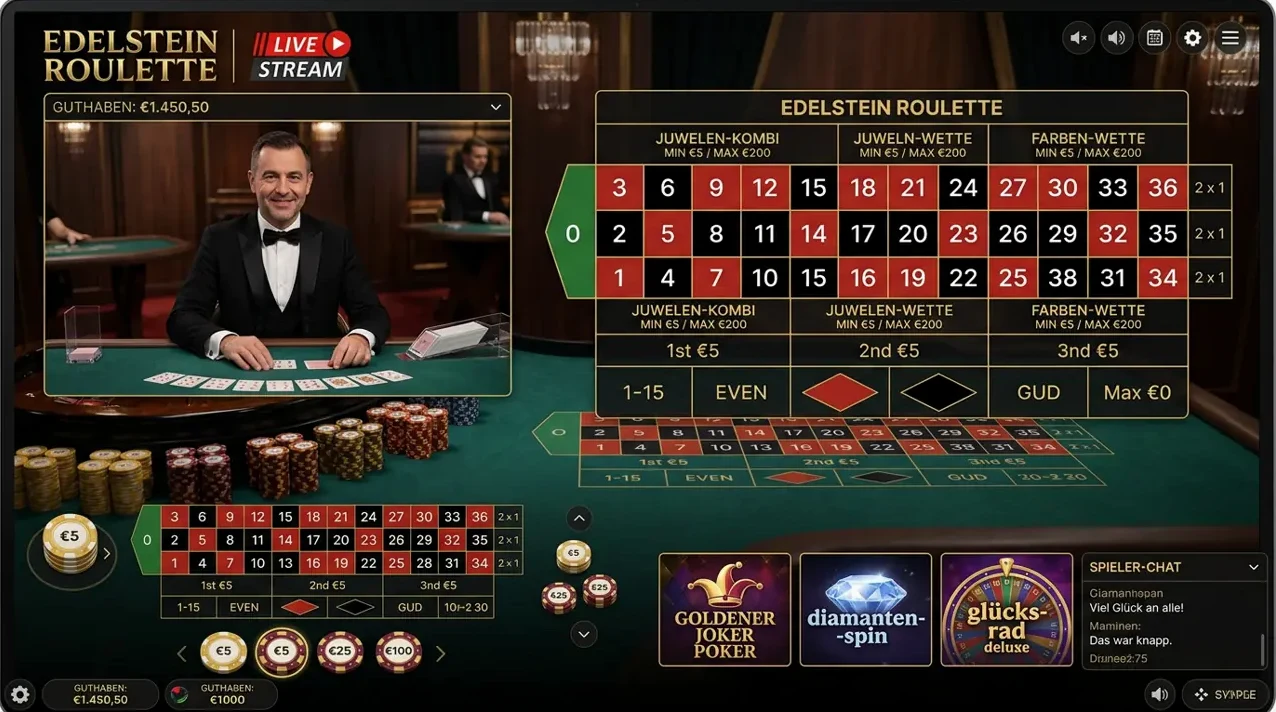 Live Casino Tische — Auswahl bei Gorilla